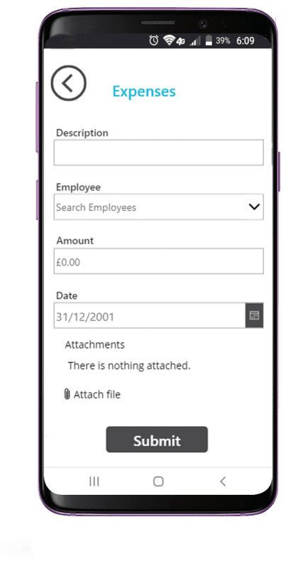 business expenses powerapp