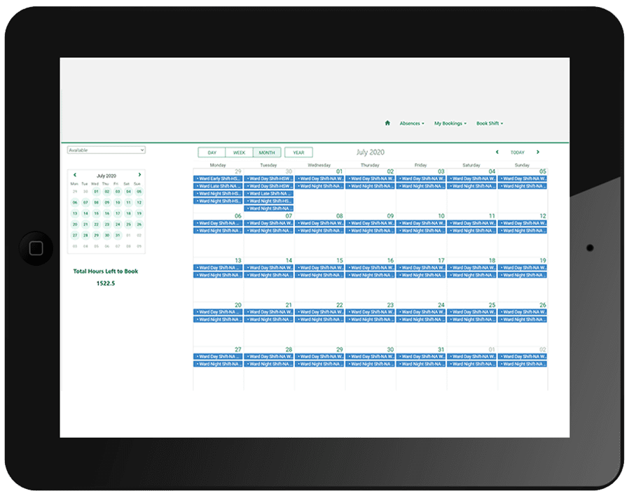 staff rostering system