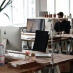 Modern office space ERP Solutions in a modern office space