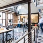 Busy office Office using ERP solutions