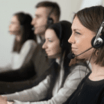 headset on sales person discover the business benefits of crm software for sales teams