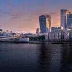 london skyline - the heart of the finance district discover the potential of erp software for finance management