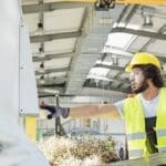 manufacturing operations Two male manufacturing workers