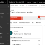 customer service CRM dynamics 365 customer service screenshot