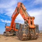 Dynamics 365 For Construction Orange Excavator