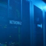 network Blue network cabinet