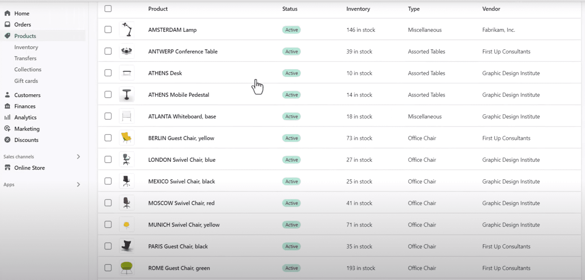 Business central and shopify