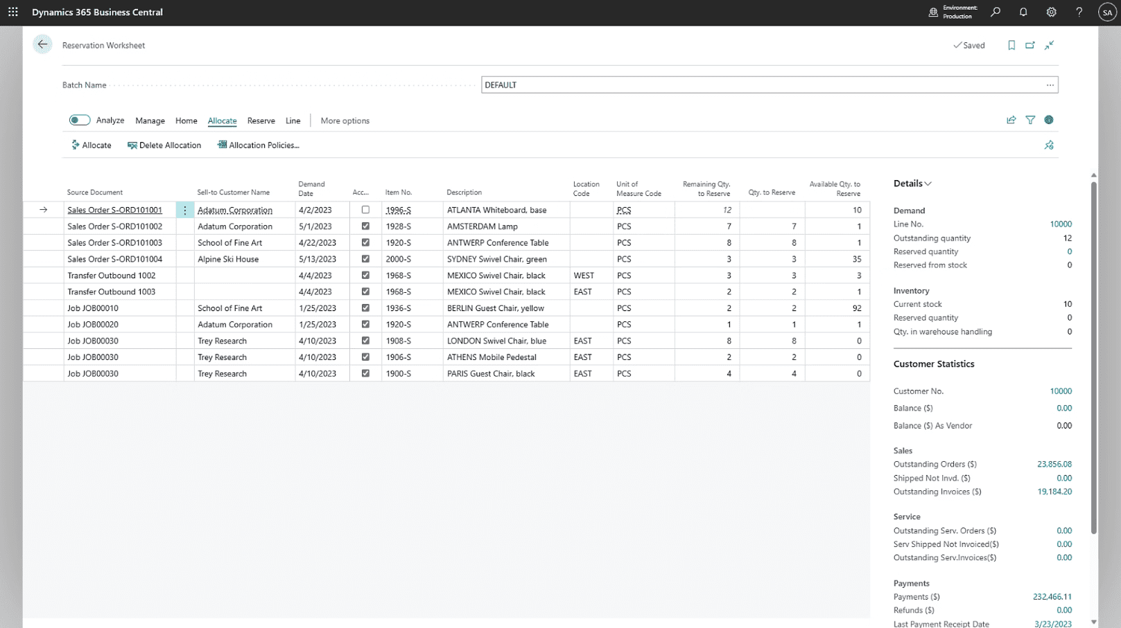 ERP for logistics